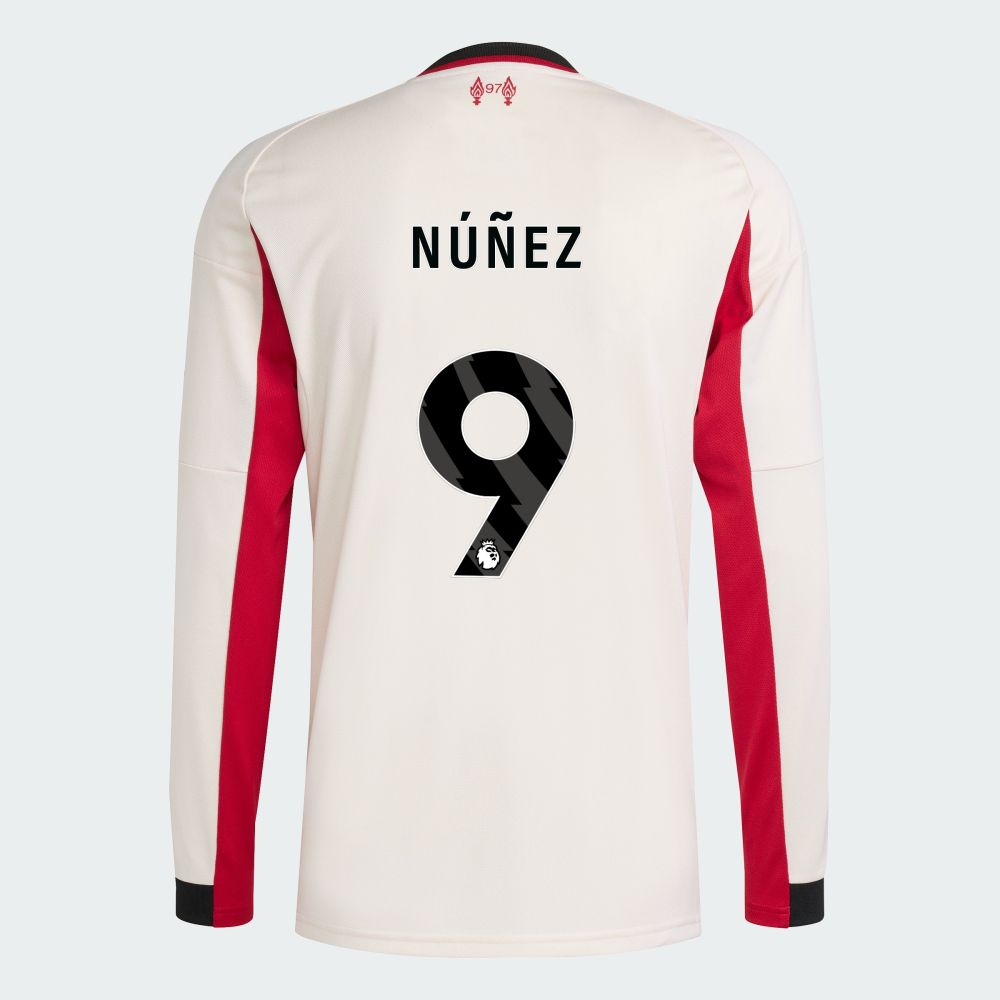 25-26 Liverpool Away NÚÑEZ 9 Long Sleeve Jersey