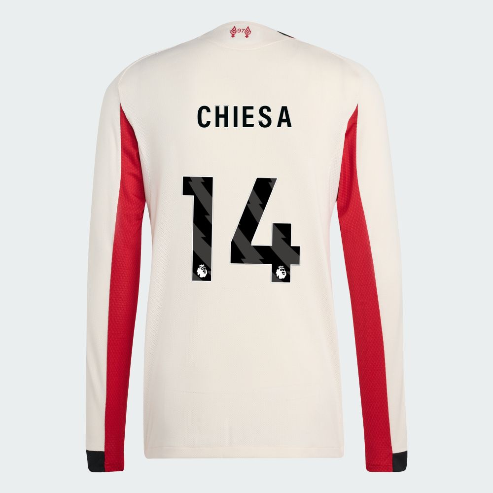 25-26 Liverpool Away CHIESA 14 Long Sleeve Jersey (Player Version)