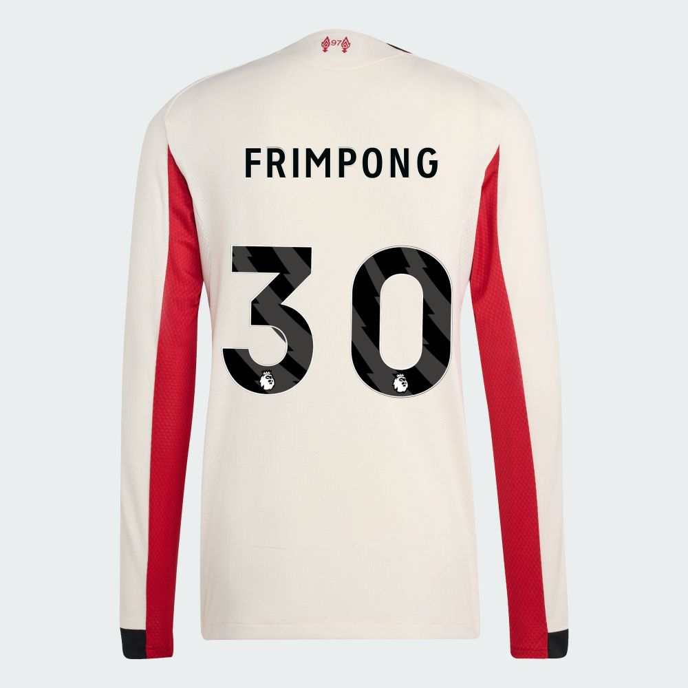25-26 Liverpool Away FRIMPONG 30 Long Sleeve Jersey (Player Version)