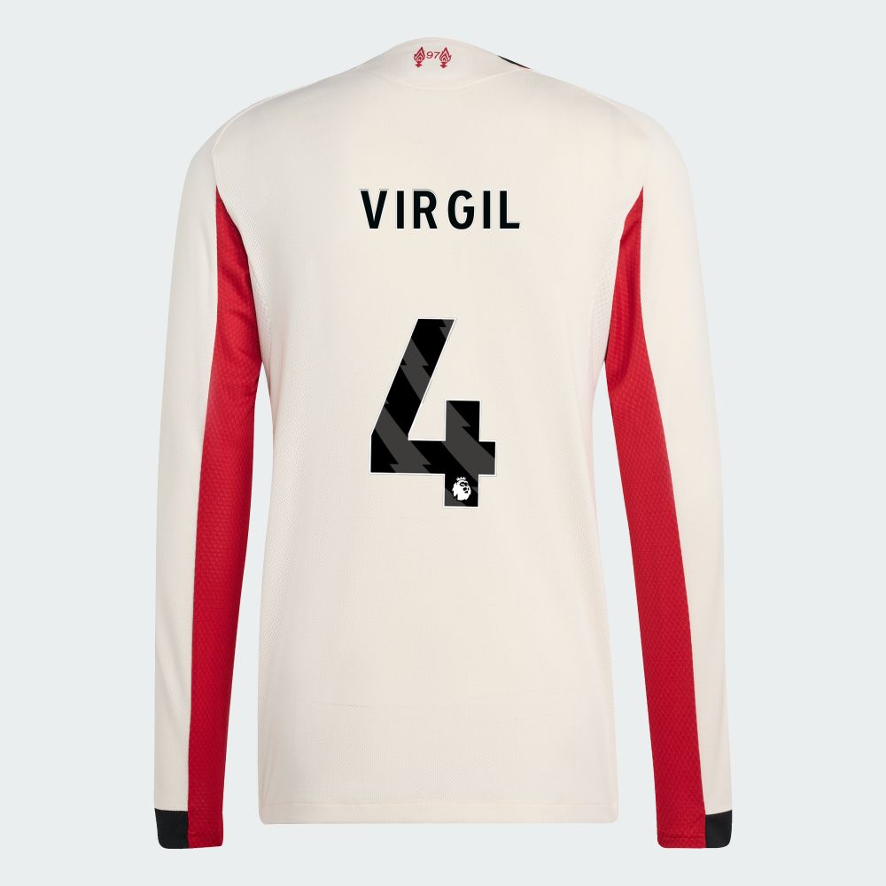 25-26 Liverpool Away VIRGIL 4 Long Sleeve Jersey (Player Version)