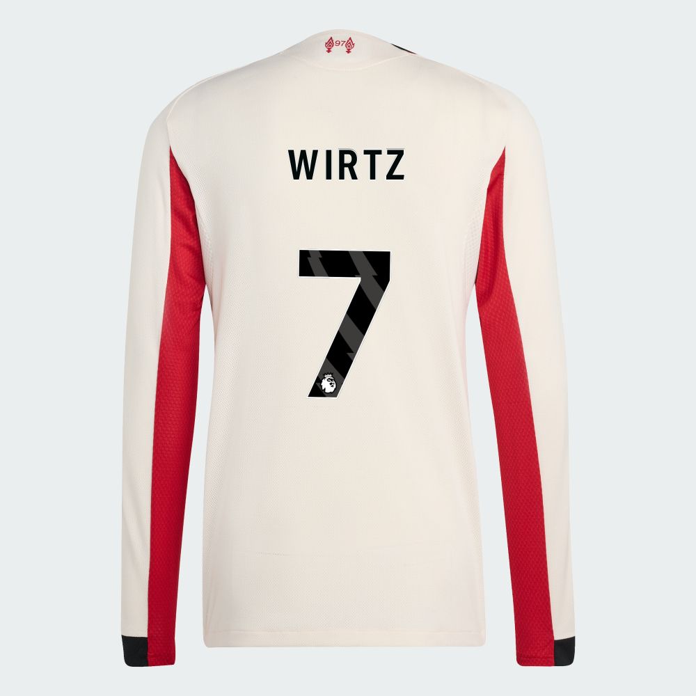 25-26 Liverpool Away WIRTZ 7 Long Sleeve Jersey (Player Version)