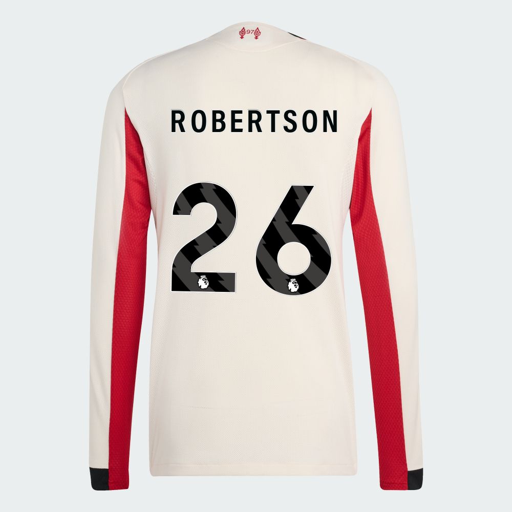 25-26 Liverpool Away ROBERTSON 26 Long Sleeve Jersey (Player Version)