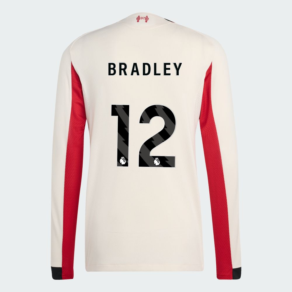 25-26 Liverpool Away BRADLEY 12 Long Sleeve Jersey (Player Version)