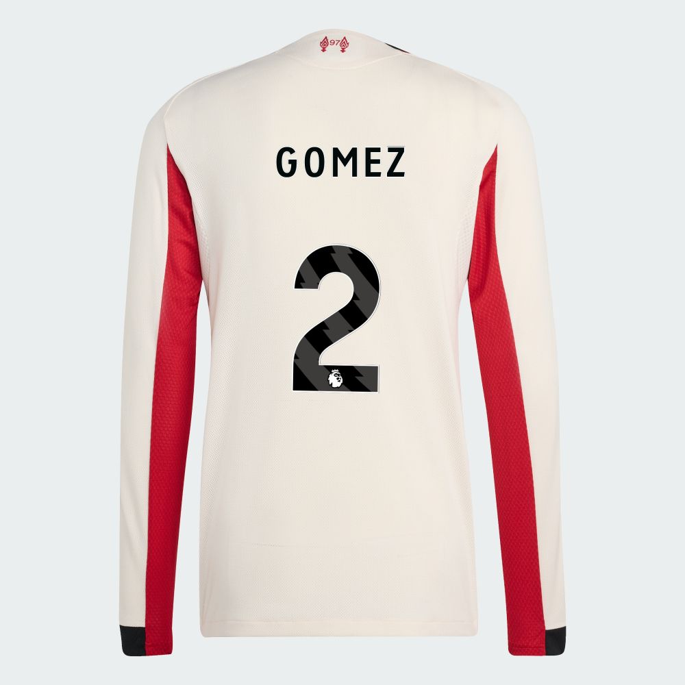 25-26 Liverpool Away GOMEZ 2 Long Sleeve Jersey (Player Version)