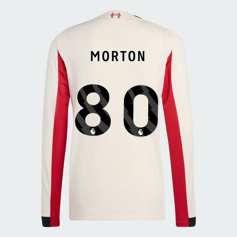 25-26 Liverpool Away MORTON 80 Long Sleeve Jersey (Player Version)