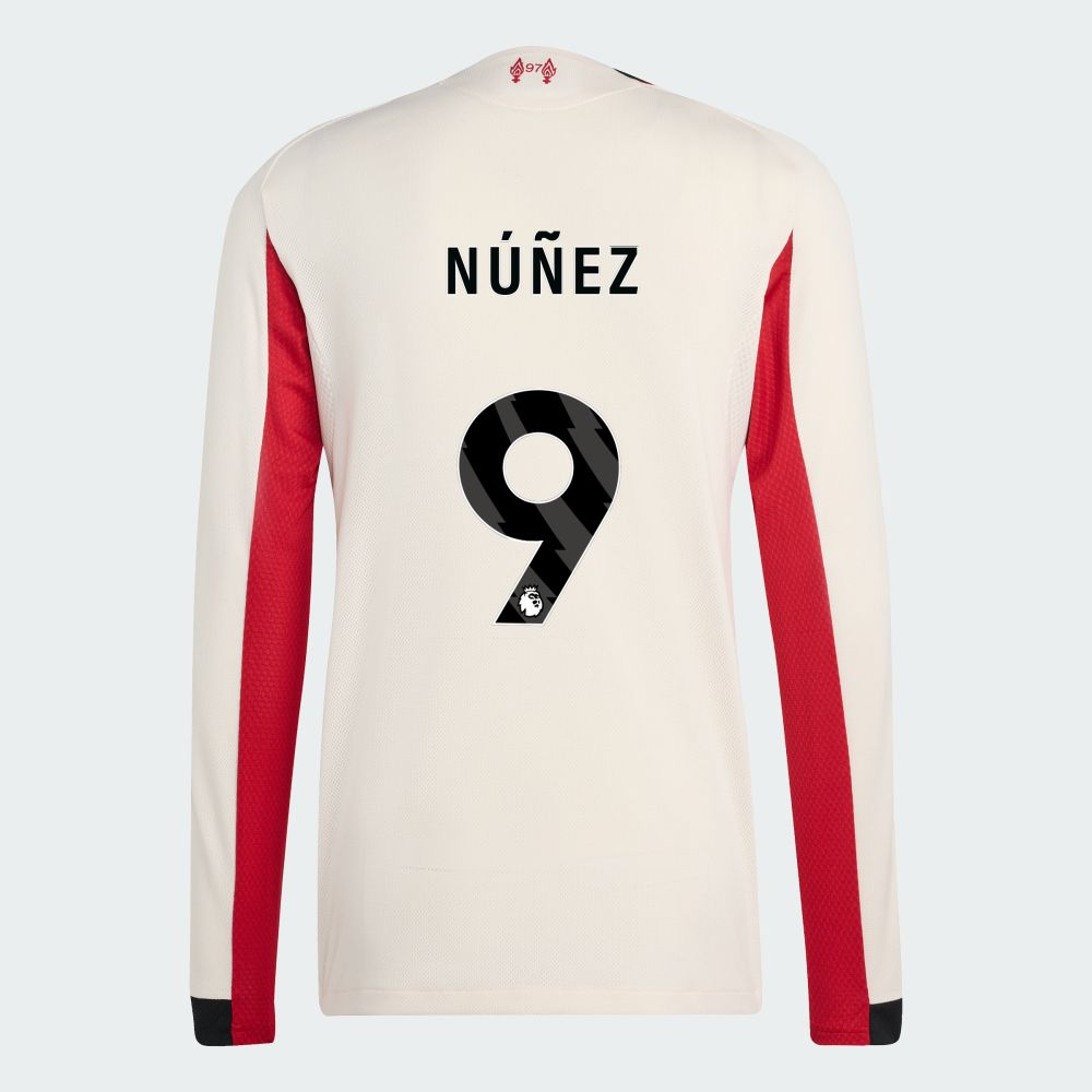 25-26 Liverpool Away NÚÑEZ 9 Long Sleeve Jersey (Player Version)