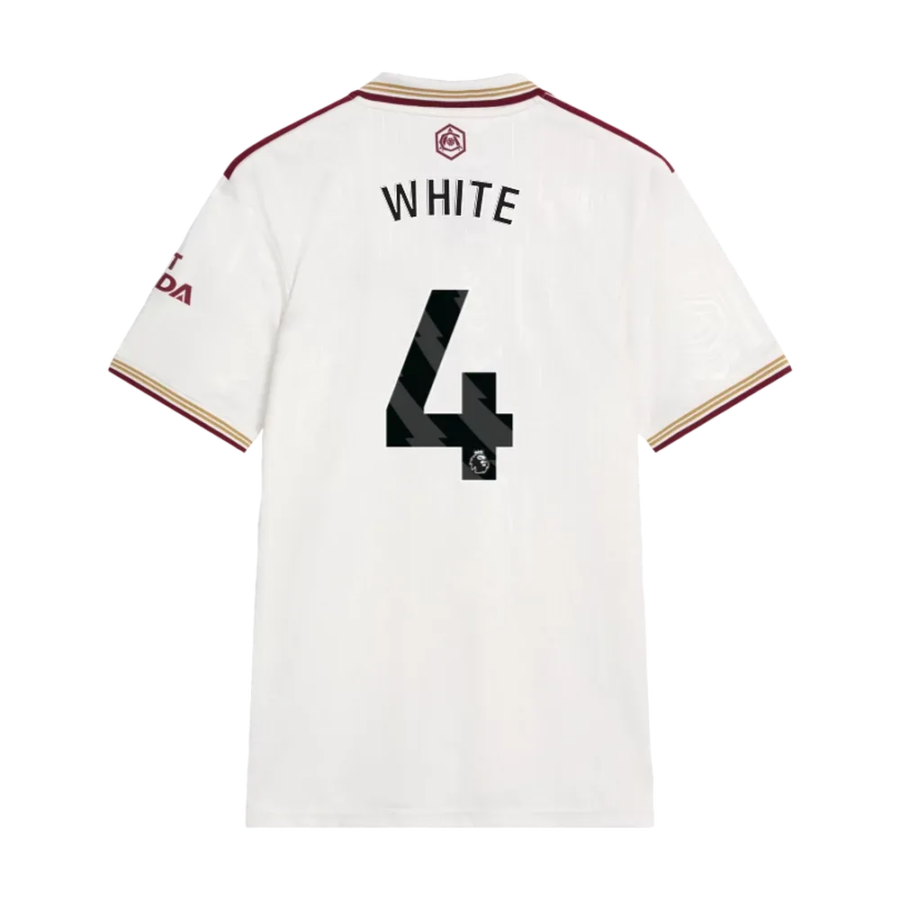 25-26 Arsenal Third WHITE 4 Jersey
