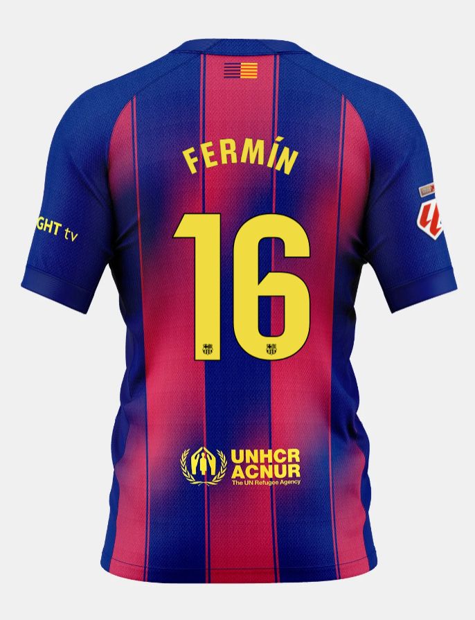 25-26 Barcelona Home FERMÍN 16 Jersey