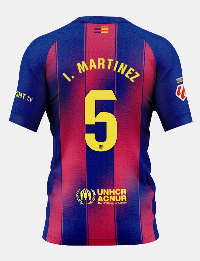 25-26 Barcelona Home I. MARTINEZ 5 Jersey