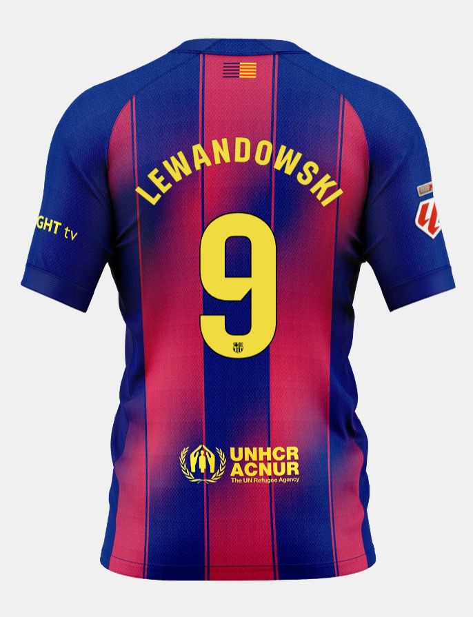 25-26 Barcelona Home LEWANDOWSKI 9 Jersey