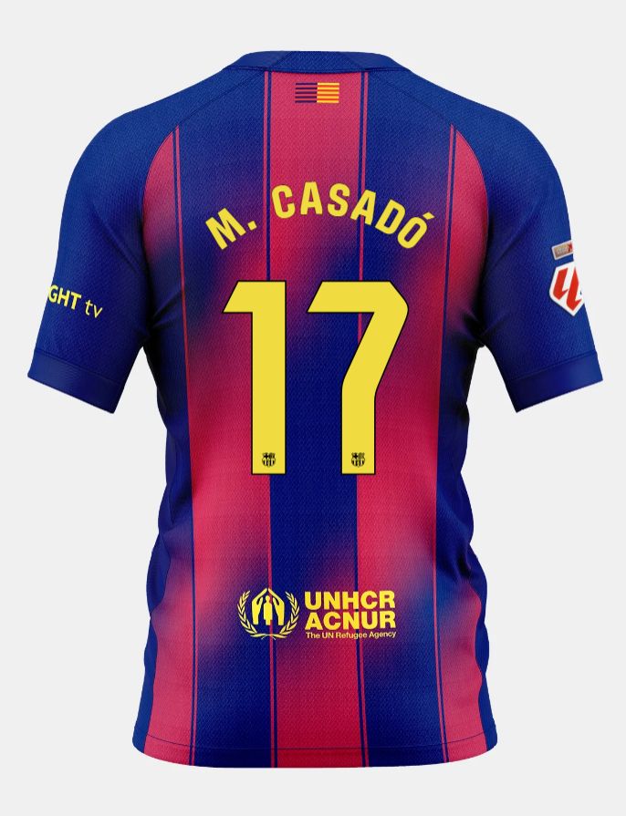 25-26 Barcelona Home M. CASADÓ 17 Jersey