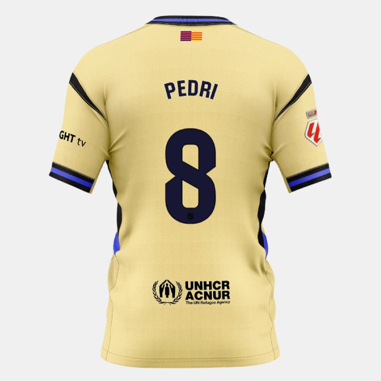 25-26 Barcelona Away PEDRI 8 Jersey