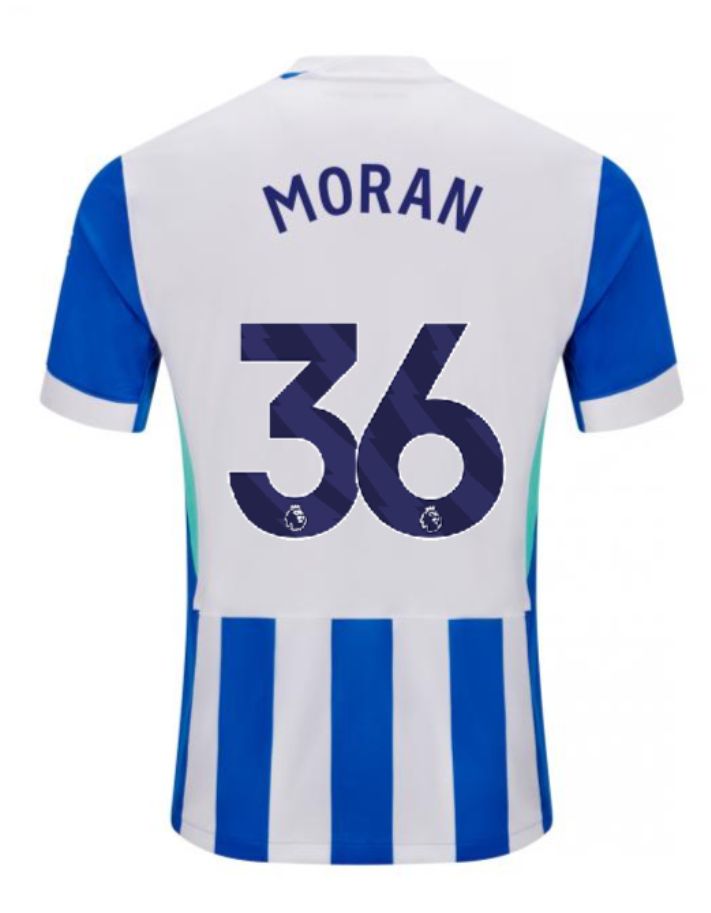 25-26 Brighton &amp; Hove Albion Home MORAN 36 Jersey