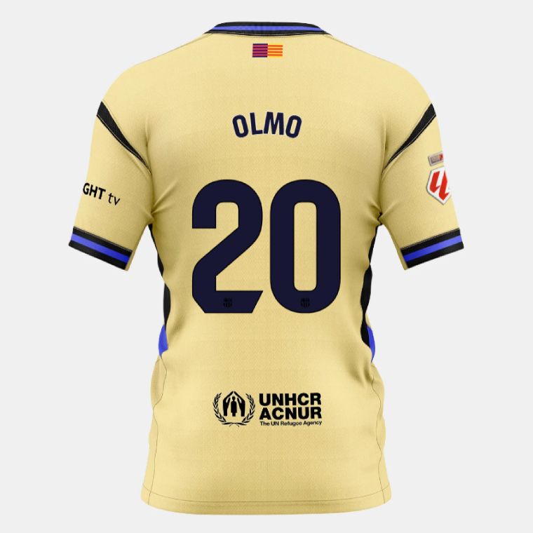 25-26 Barcelona Away OLMO 20 Jersey