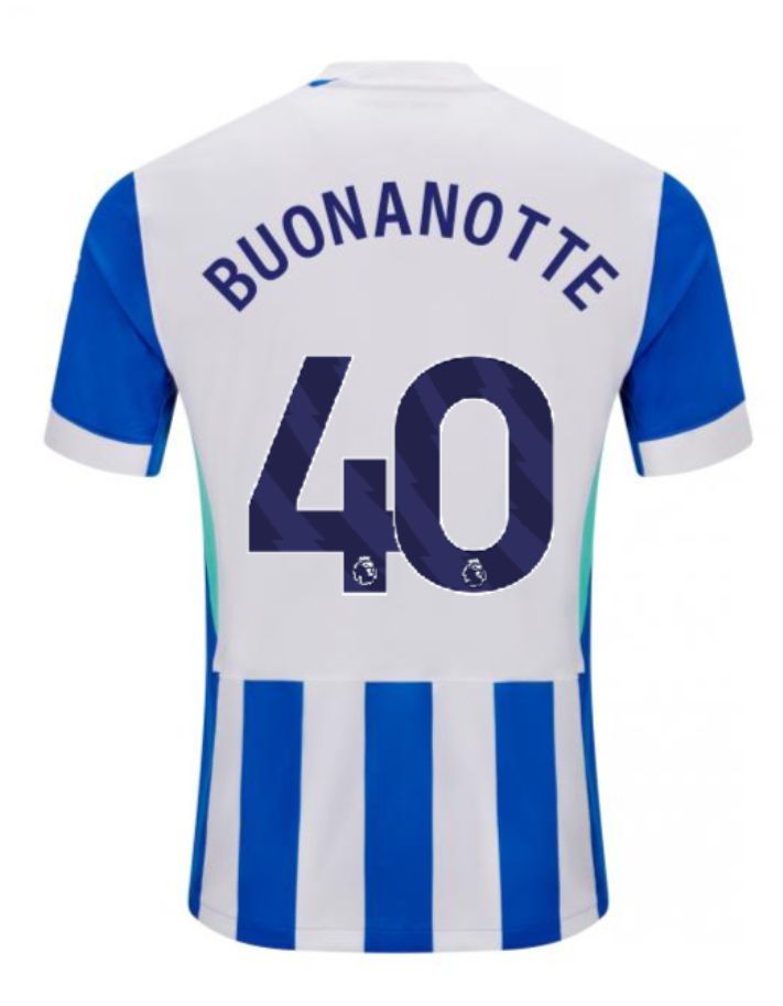 25-26 Brighton &amp; Hove Albion Home BUONANOTTE 40 Jersey