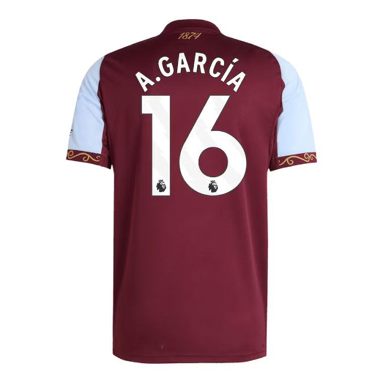25-26 Aston Villa Home A.GARCÍA 16 Jersey