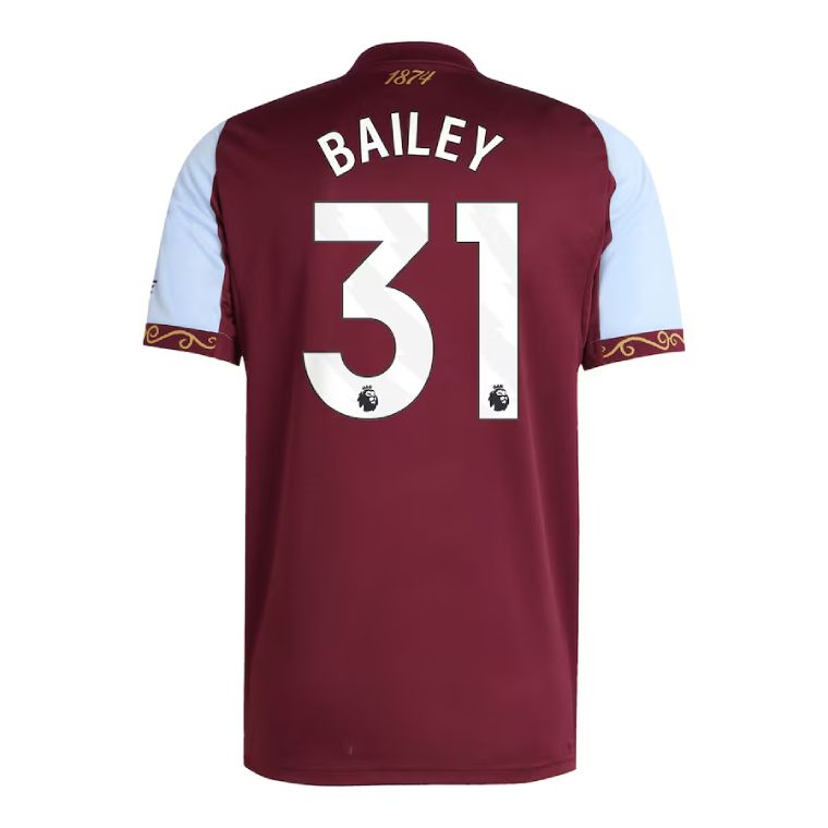25-26 Aston Villa Home BAILEY 31 Jersey