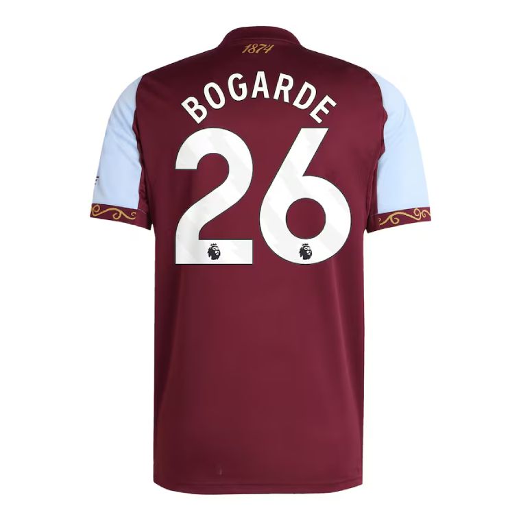 25-26 Aston Villa Home BOGARDE 26 Jersey