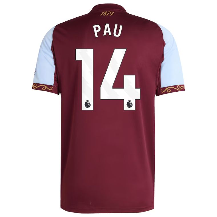 25-26 Aston Villa Home PAU 14 Jersey