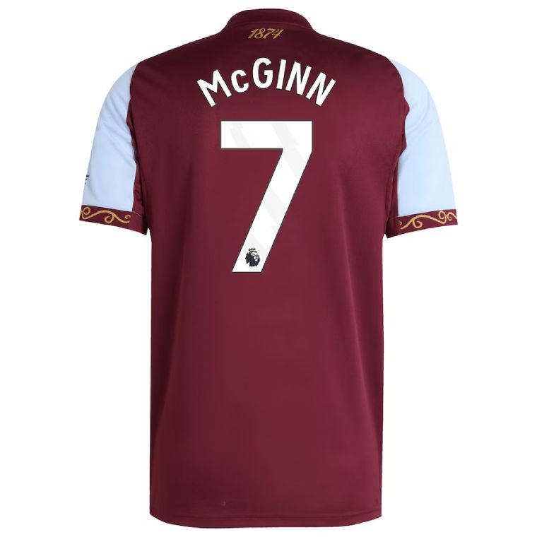 25-26 Aston Villa Home MCGINN 7 Jersey
