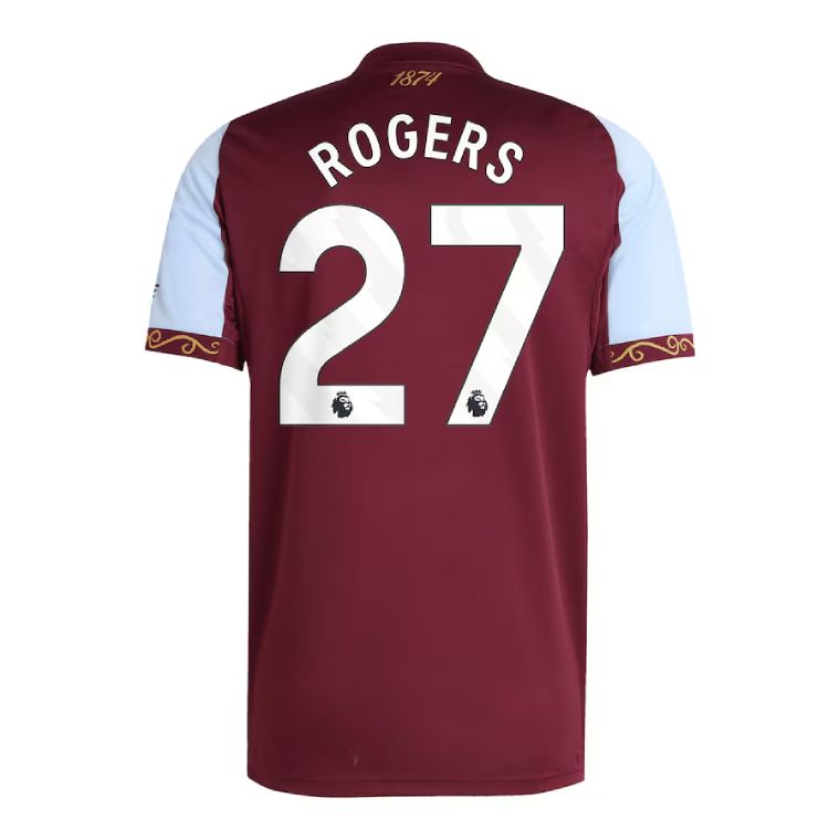 25-26 Aston Villa Home ROGERS 27 Jersey