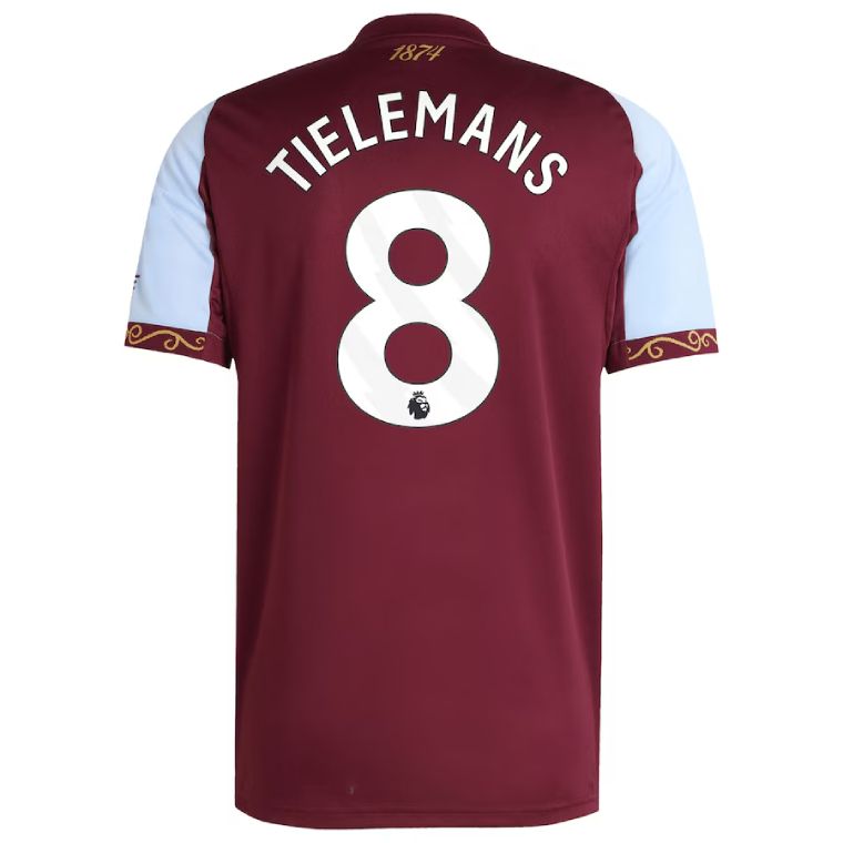 25-26 Aston Villa Home TIELEMANS 8 Jersey