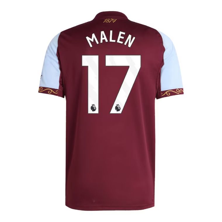 25-26 Aston Villa Home MALEN 17 Jersey
