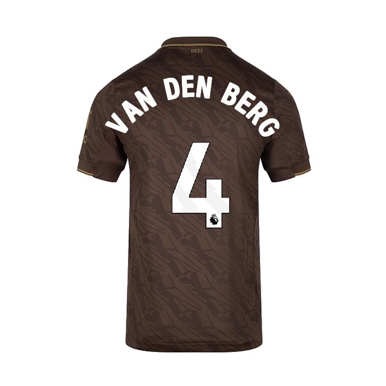 25-26 Brentford Away VAN DEN BERG 4 Jersey