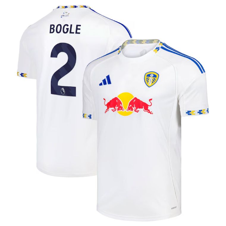 25-26 Leeds United Home BOGLE 2 Jersey