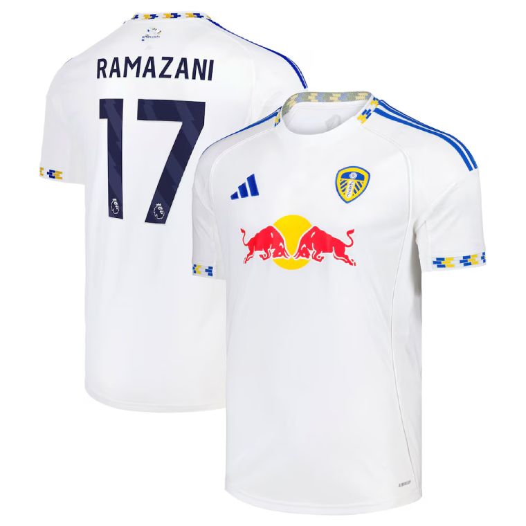 25-26 Leeds United Home RAMAZANI 17 Jersey