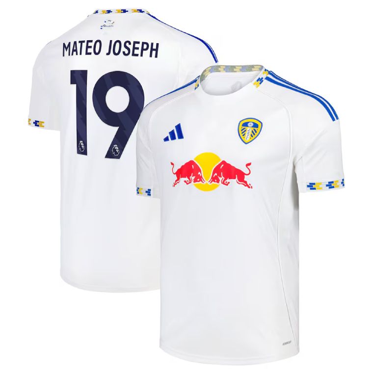 25-26 Leeds United Home MATEO JOSEPH 19 Jersey