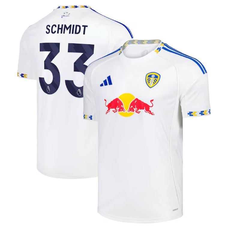 25-26 Leeds United Home SCHMIDT 33 Jersey