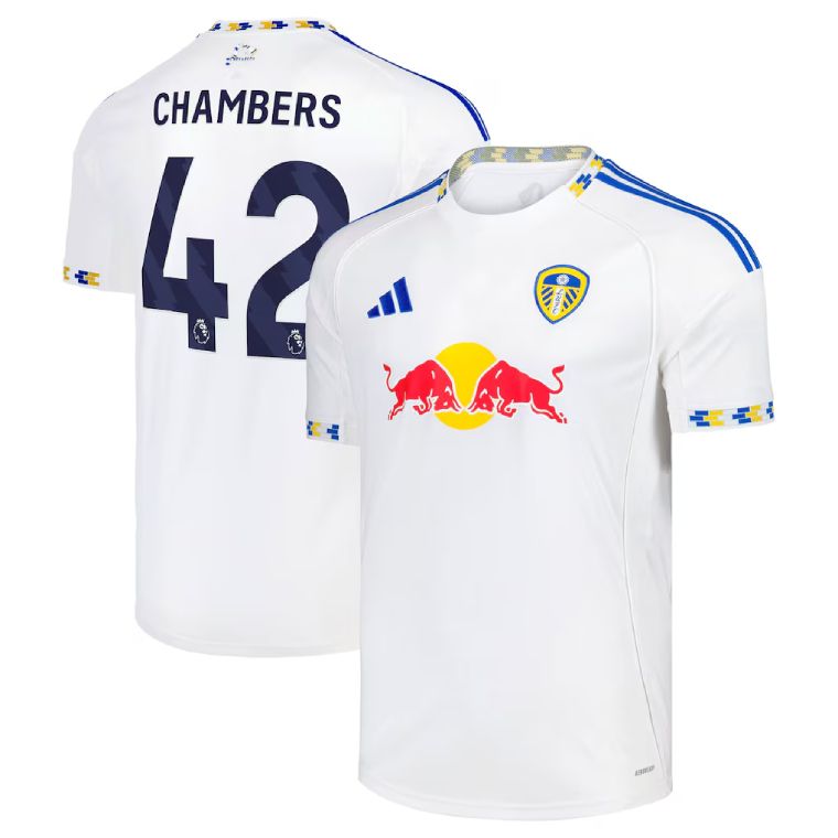 25-26 Leeds United Home CHAMBERS 42 Jersey
