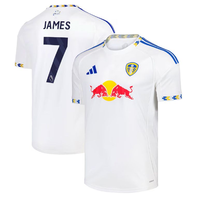 25-26 Leeds United Home JAMES 7 Jersey