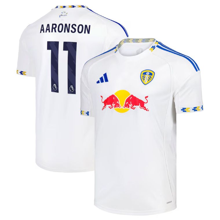 25-26 Leeds United Home AARONSON 11 Jersey