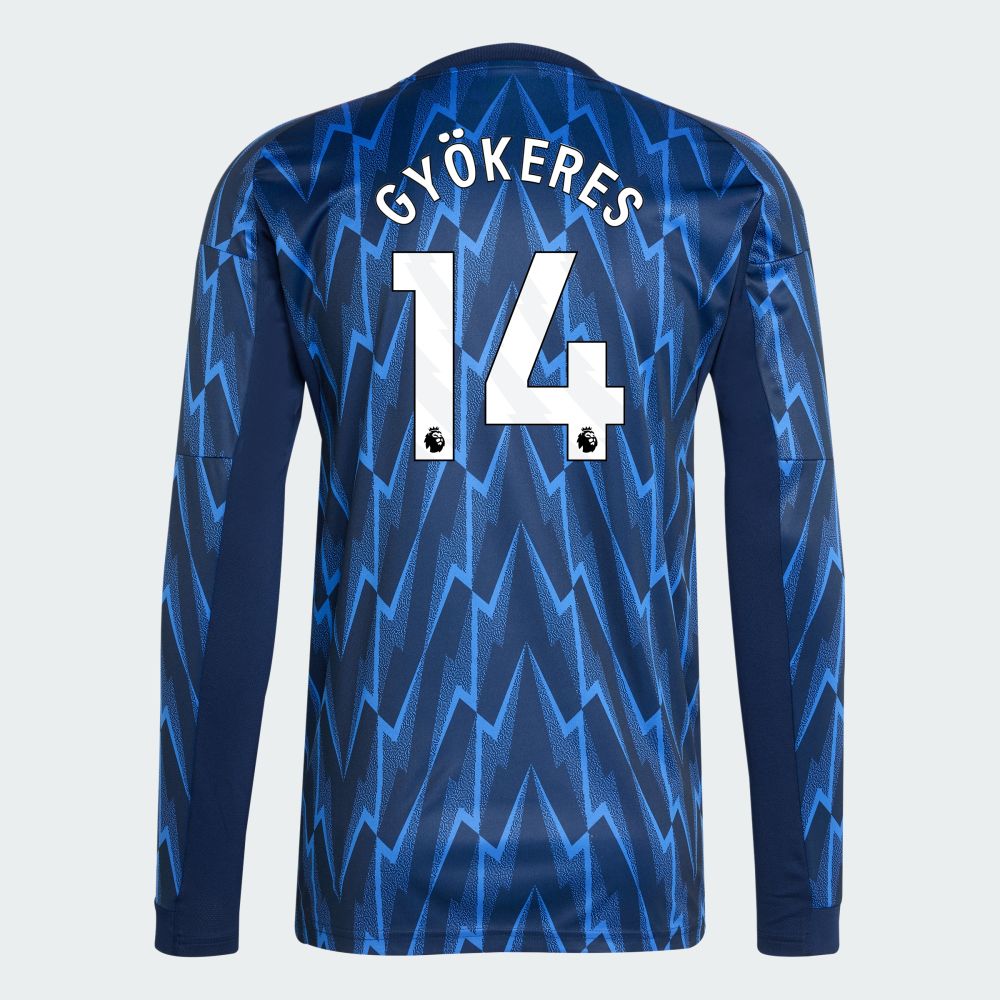 25-26 Arsenal Away GYÖKERES 14  Long Sleeve Jersey