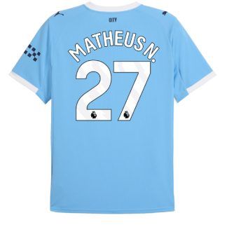 25-26 Manchester City Home MATHEUS N. 27 Jersey