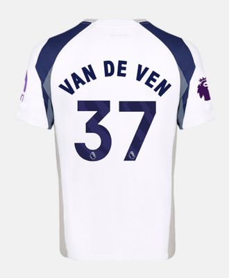 25-26 Tottenham Hotspur Home VAN DE VEN 37 Jersey