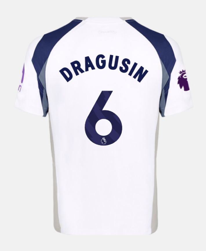 25-26 Tottenham Hotspur Home DRAGUSIN 6 Jersey