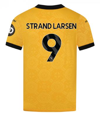 25-26 Wolves Home STRAND LARSEN 9 Jersey
