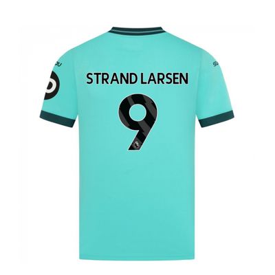 25-26 Wolves Away STRAND LARSEN 9 Jersey