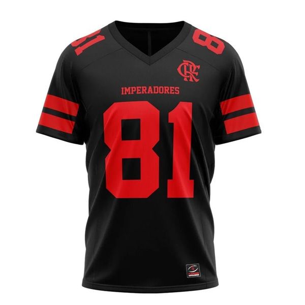 25-26 Flamengo Imperadores Kicker Number 81 Black Jersey