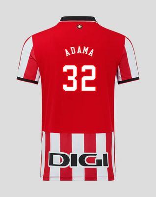 25-26 Athletic Bilbao ADAMA 32 Home Jersey