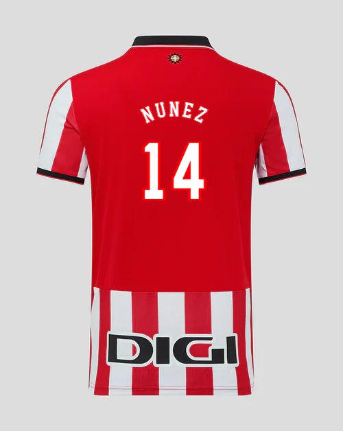 25-26 Athletic Bilbao NUÑEZ 14 Home Jersey
