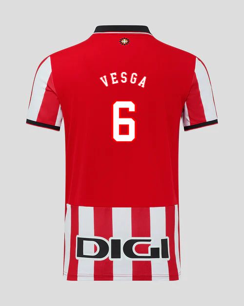 25-26 Athletic Bilbao VESGA 6 Home Jersey