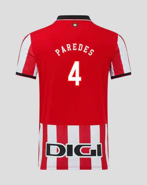 25-26 Athletic Bilbao PAREDES 4 Home Jersey