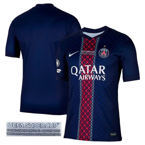 25-26 PSG Home Super Cup Final Jersey Fans Version