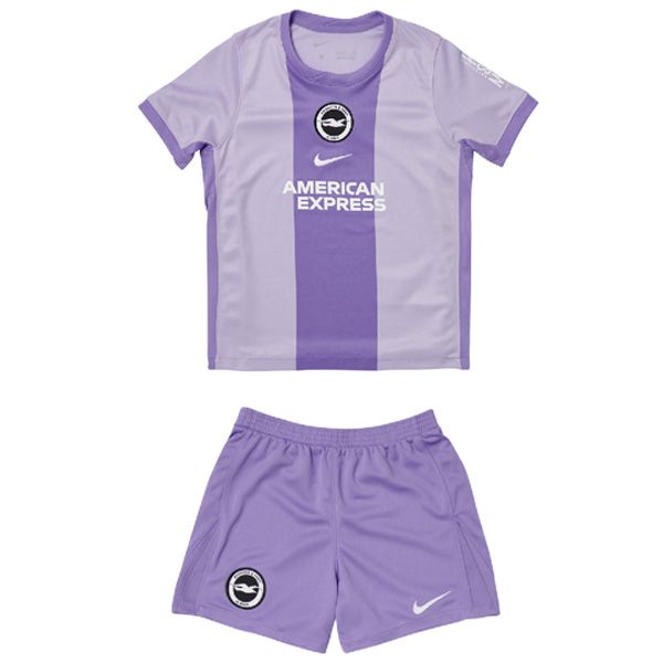 25-26 Brighton Hove Albion Away Jersey Kids Kit
