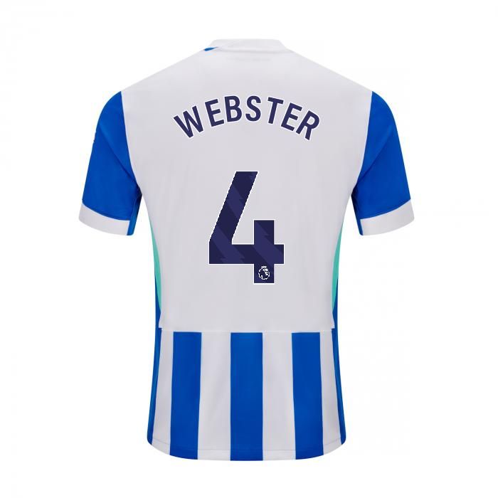 25-26 Brighton &amp; Hove Albion Home WEBSTER 4 Jersey