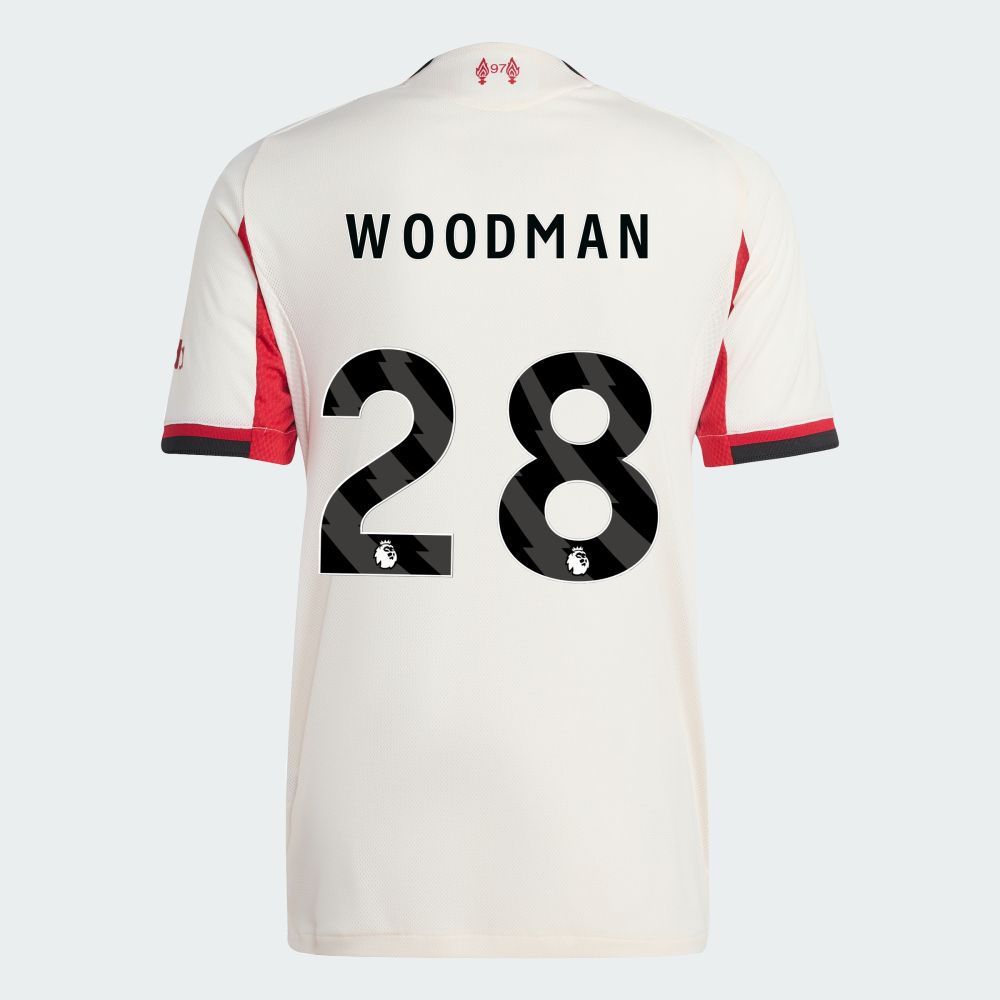 25-26 Liverpool Away WOODMAN 28 Jersey (Player Version)